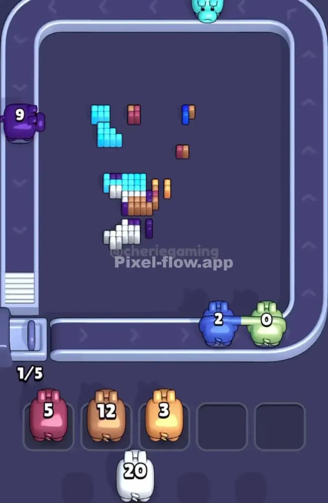 Pixel Flow Level 1864 Solution 3