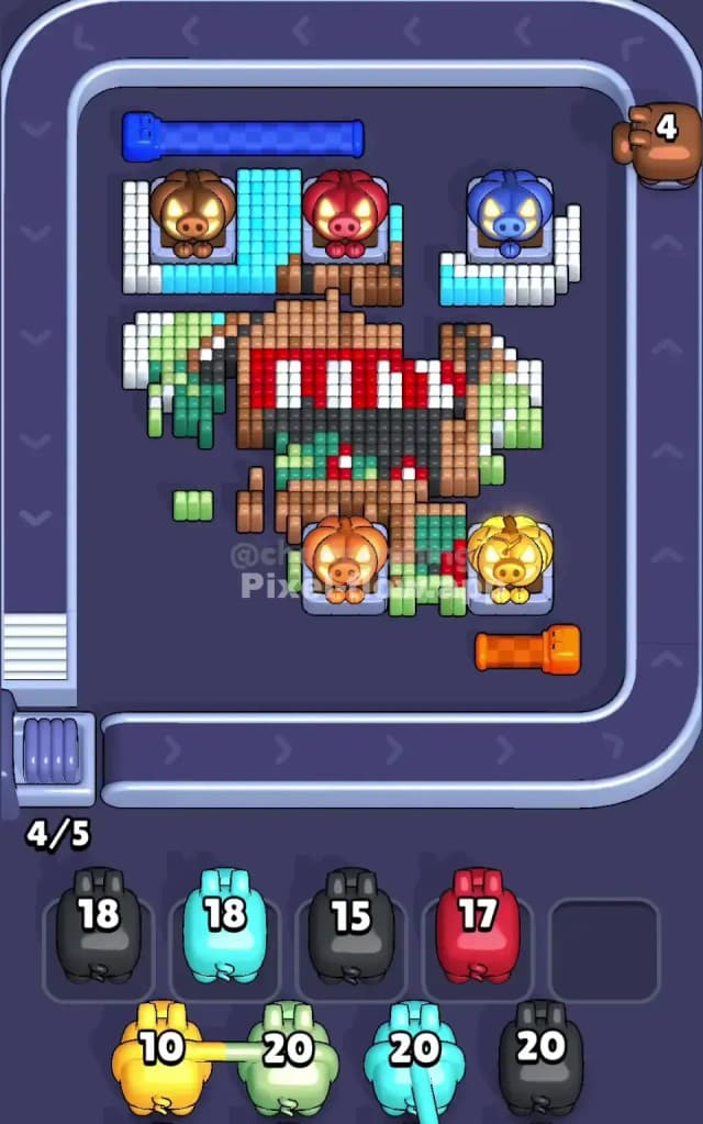 Pixel Flow Level 792 Solution 2