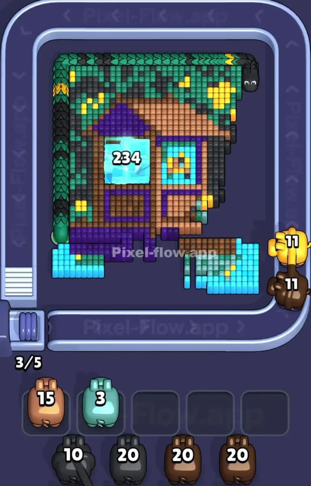 Pixel Flow Level 1488 Solution 1
