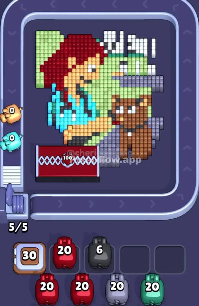 Pixel Flow Level 1824 Solution 1