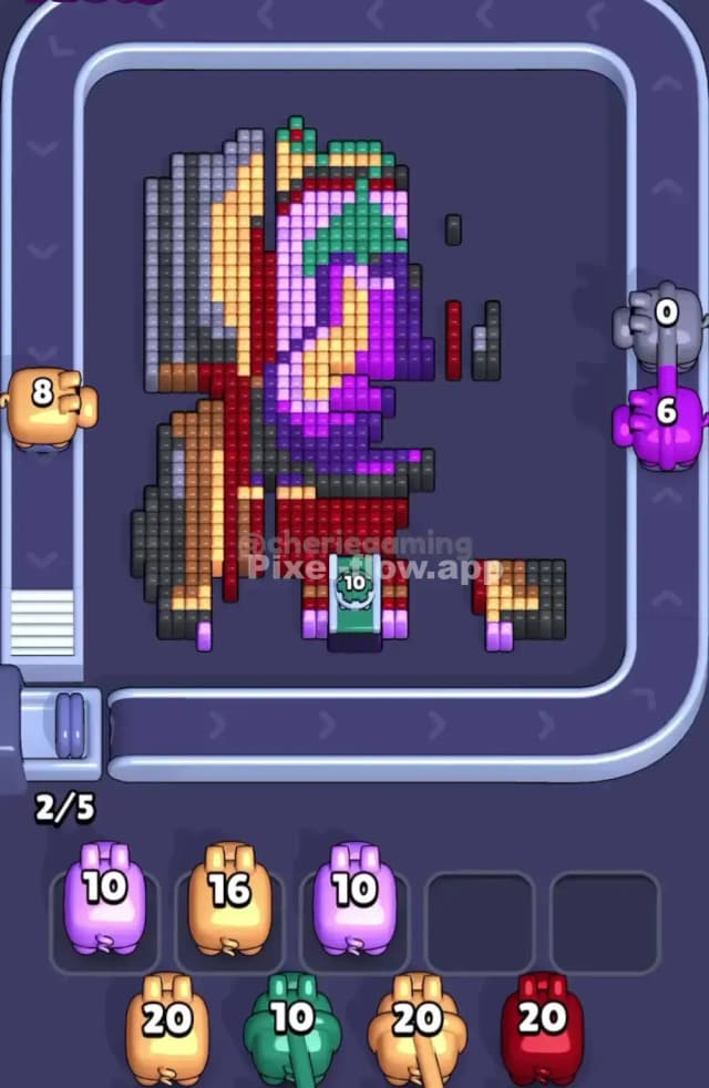 Pixel Flow Level 1679 Solution 2
