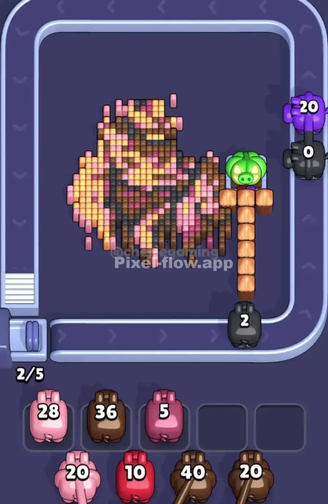 Pixel Flow Level 1870 Solution 1