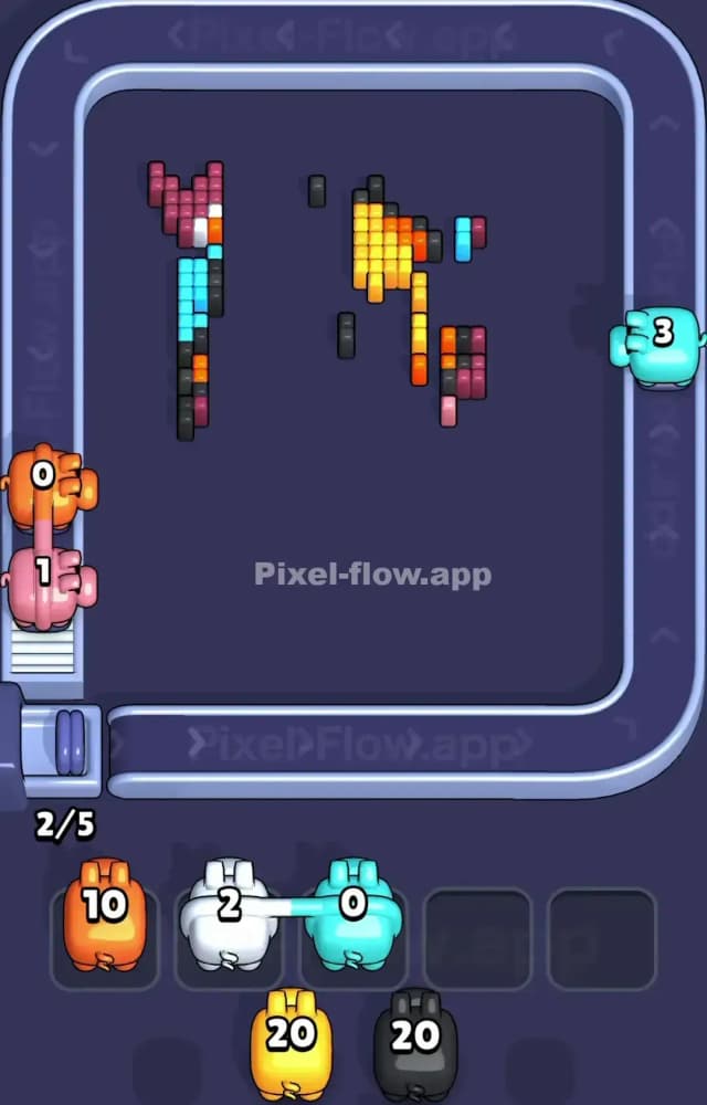 Pixel Flow Level 1193 Solution 3