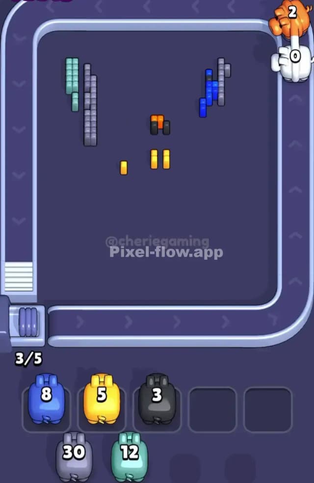 Pixel Flow Level 1878 Solution 3