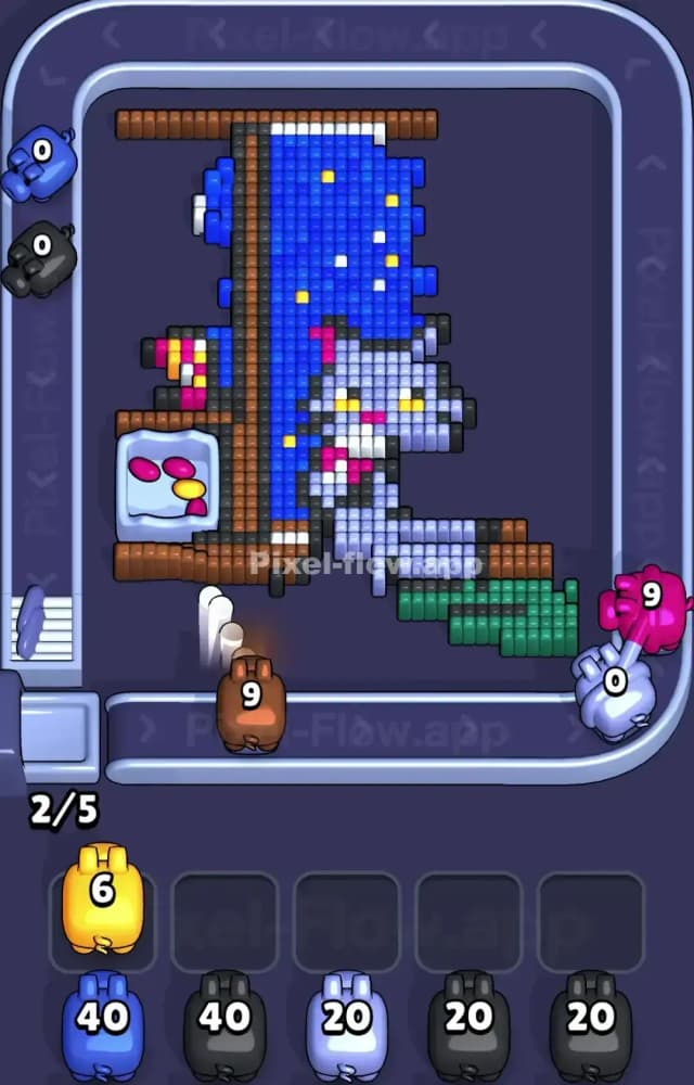 Pixel Flow Level 1506 Solution 2