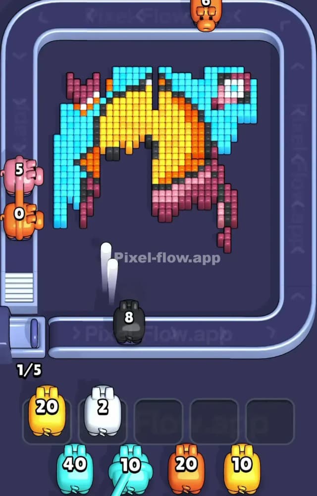 Pixel Flow Level 1193 Solution 2