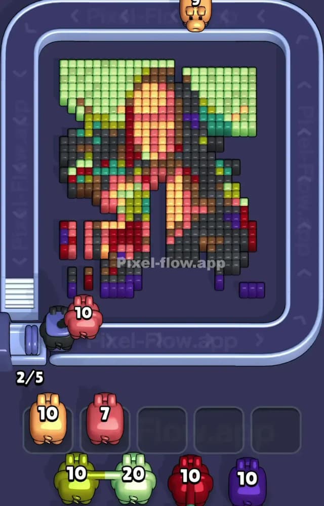 Pixel Flow Level 1483 Solution 1