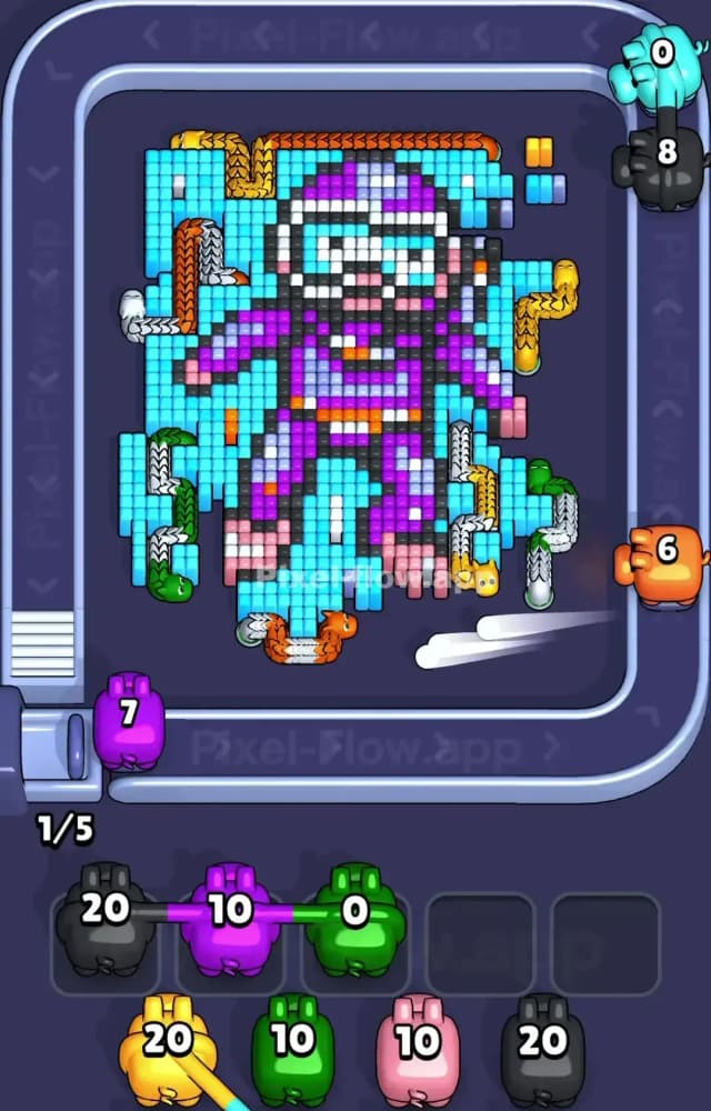 Pixel Flow Level 1560 Solution 1