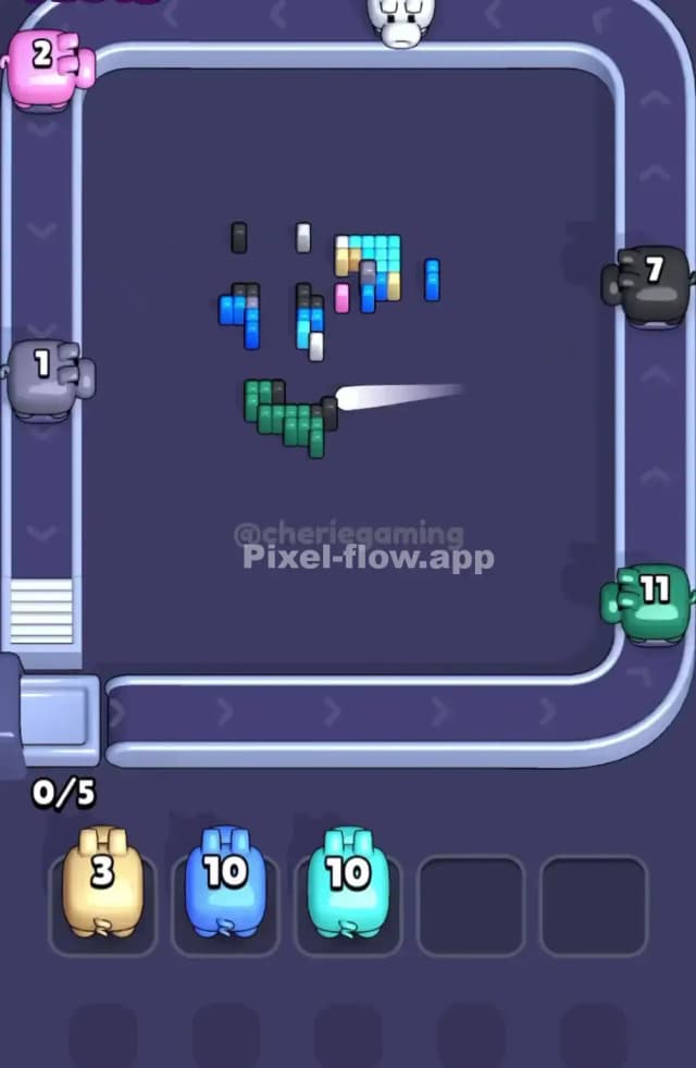 Pixel Flow Level 1673 Solution 3