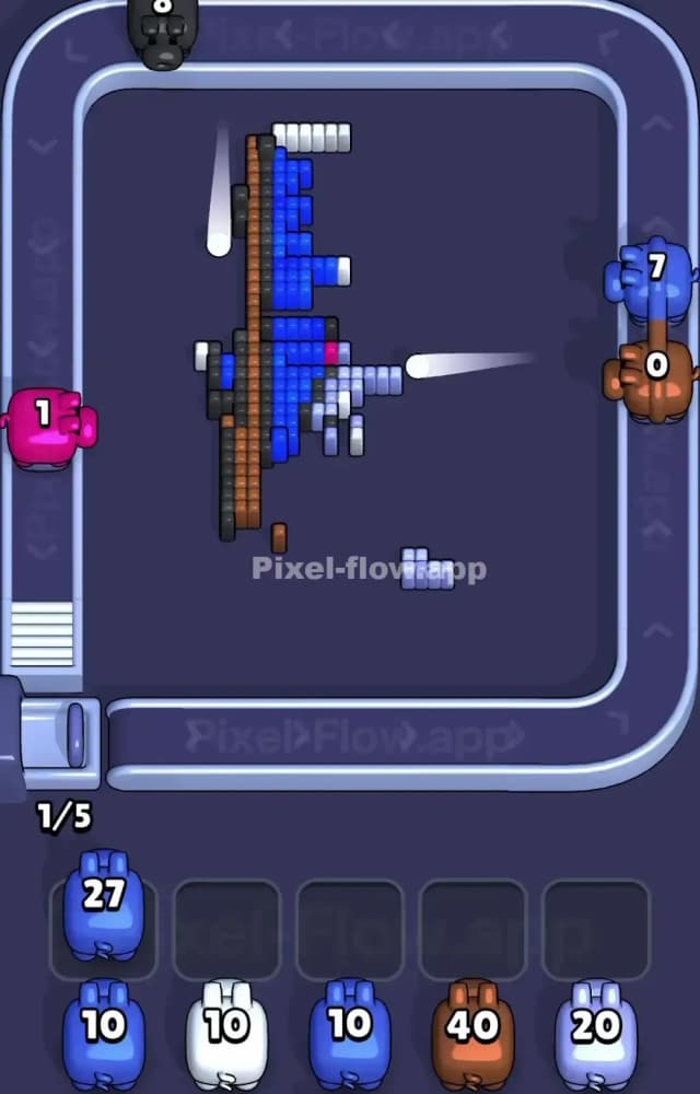 Pixel Flow Level 1506 Solution 3
