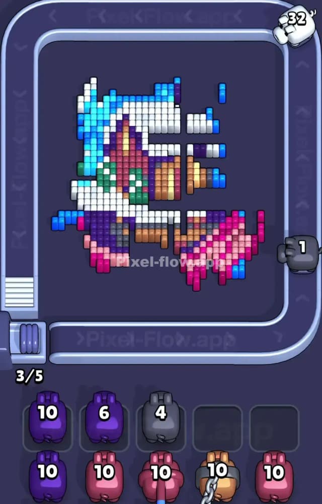 Pixel Flow Level 1570 Solution 2