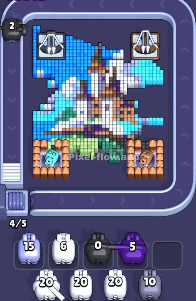 Pixel Flow Level 1676 Solution 1