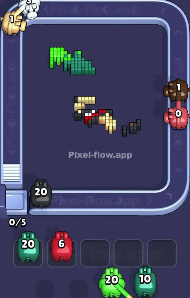 Pixel Flow Level 1142 Solution 3