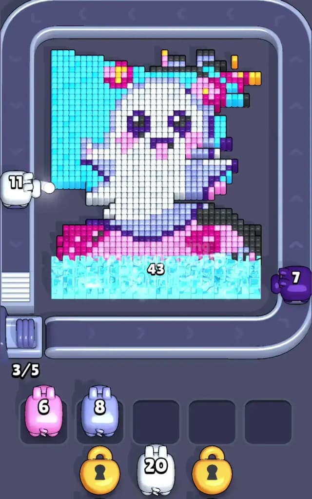 Pixel Flow Level 505 Solution 1