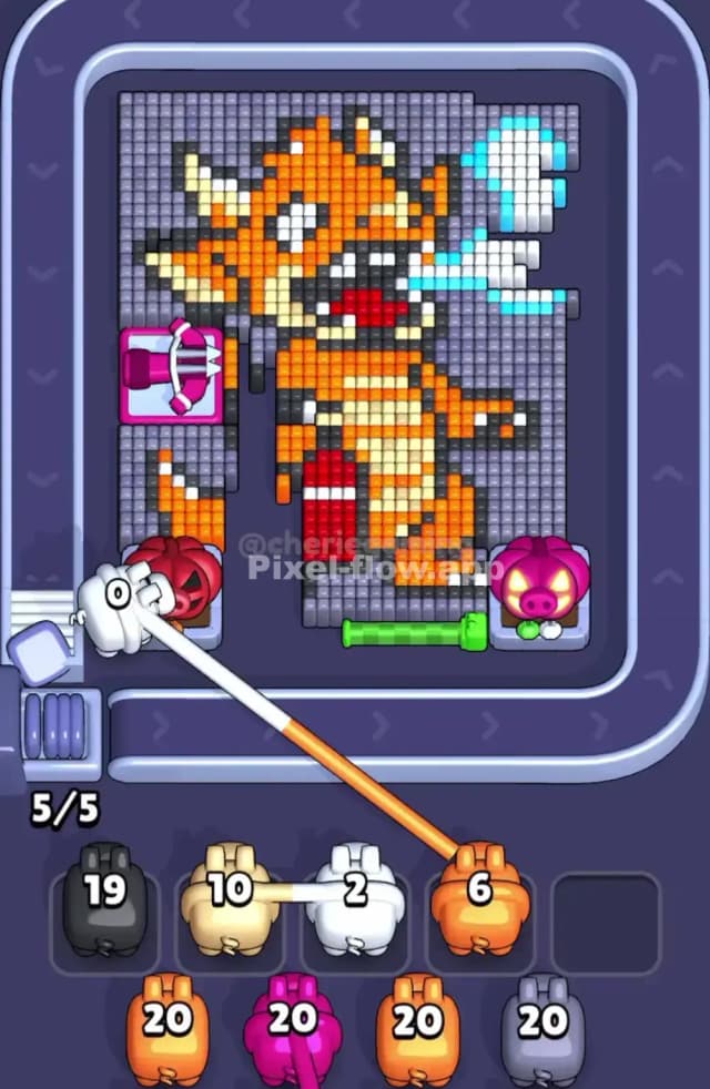Pixel Flow Level 1855 Solution 1