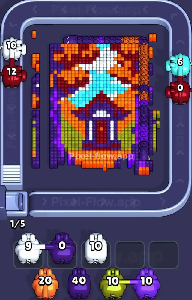 Pixel Flow Level 1420 Solution 1