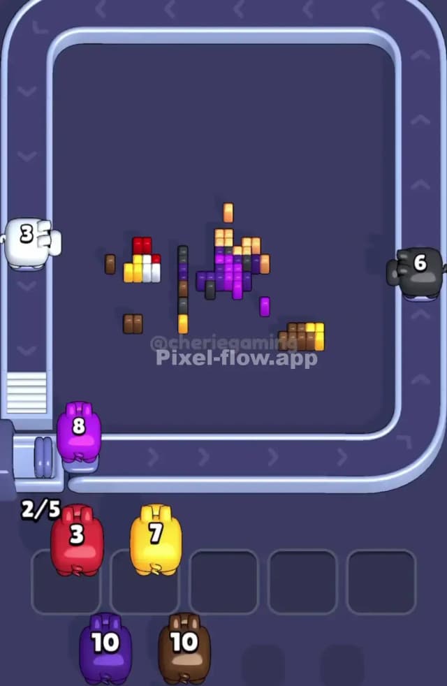 Pixel Flow Level 1895 Solution 3