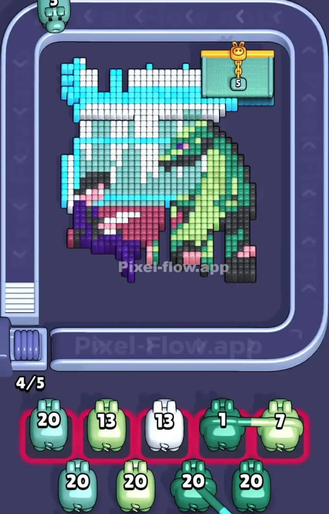 Pixel Flow Level 1095 Solution 1