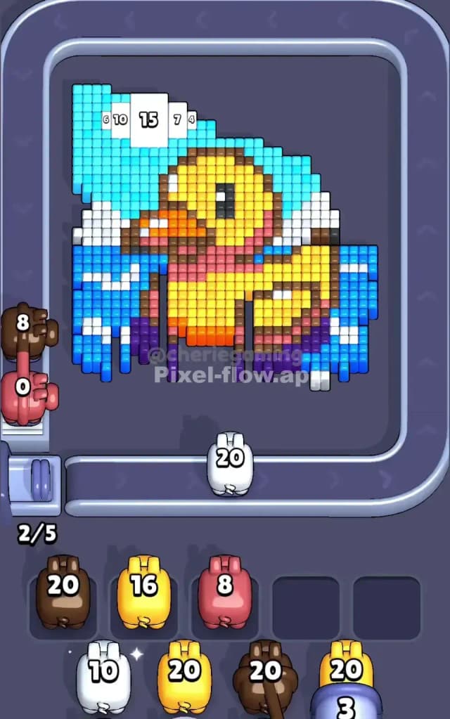 Pixel Flow Level 490 Solution 1