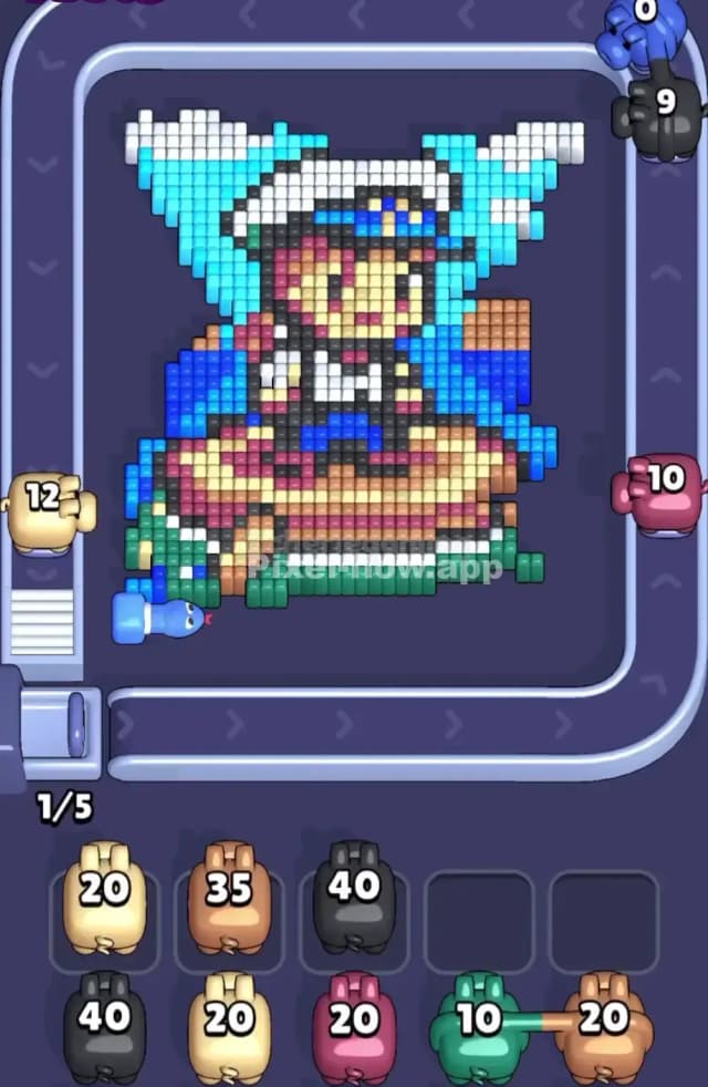 Pixel Flow Level 1887 Solution 1