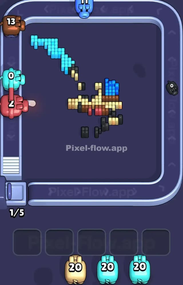 Pixel Flow Level 1494 Solution 3