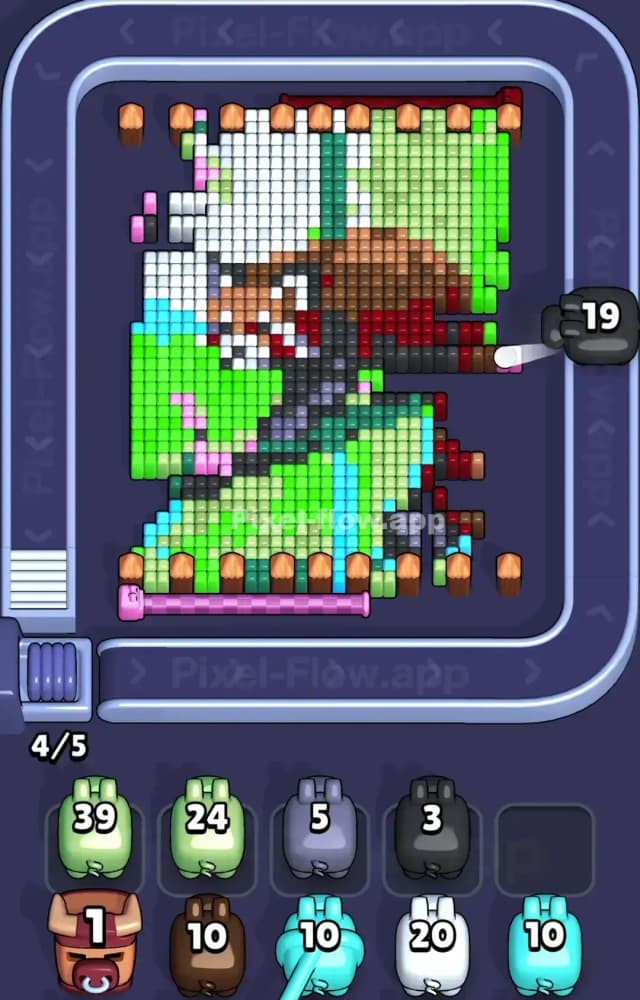 Pixel Flow Level 1445 Solution 1
