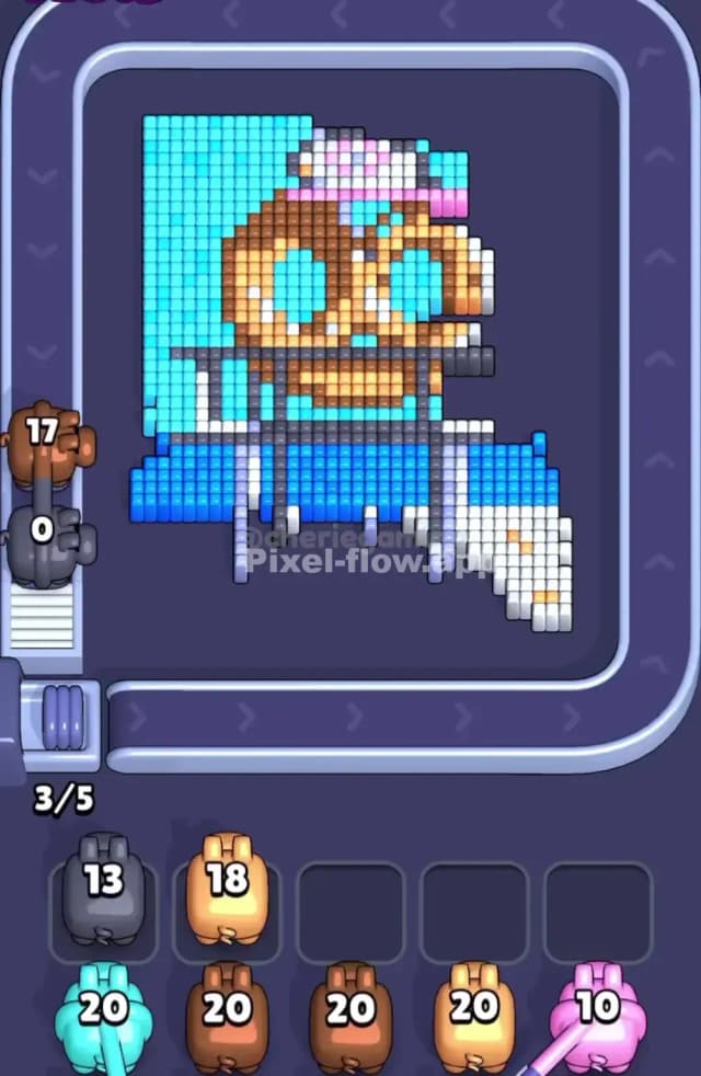 Pixel Flow Level 1696 Solution 1