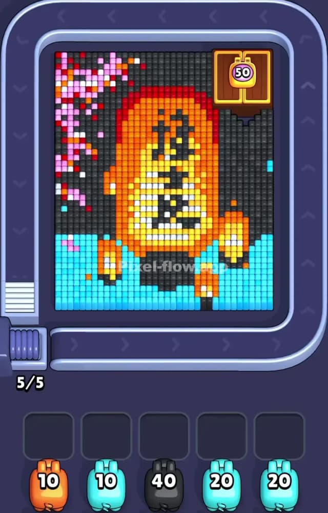 Pixel Flow Level 1176 Gameplay