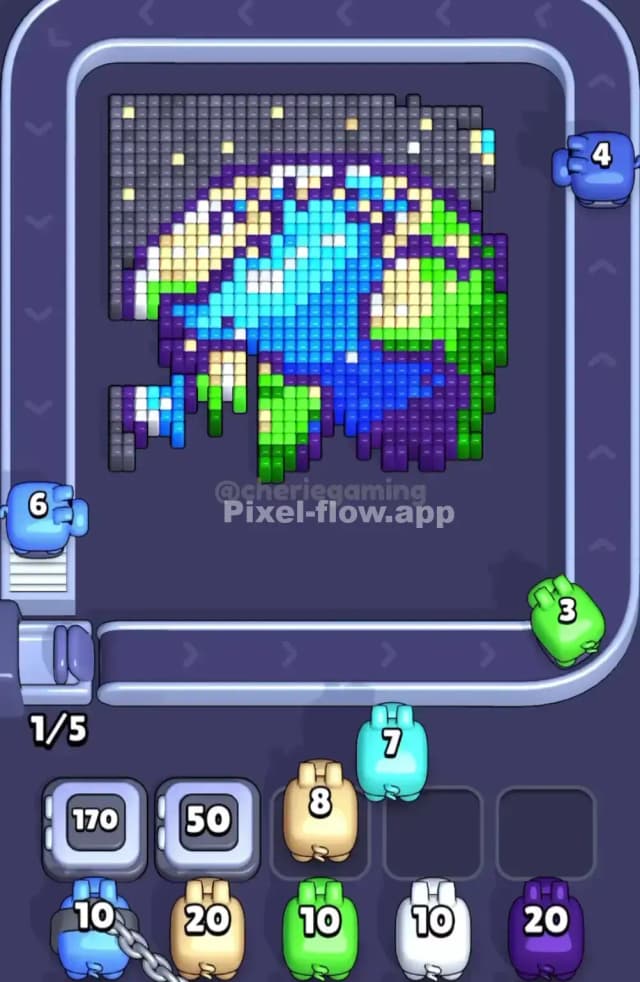 Pixel Flow Level 1810 Solution 1