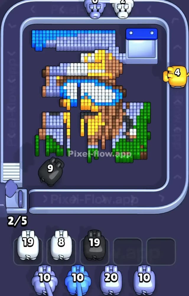 Pixel Flow Level 1435 Solution 2