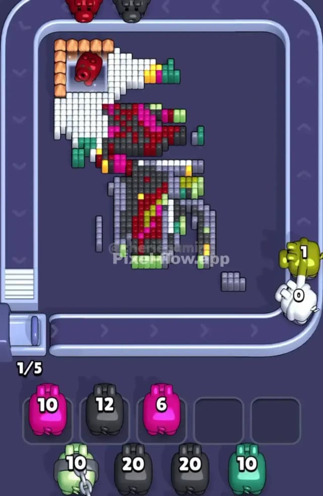 Pixel Flow Level 1858 Solution 2