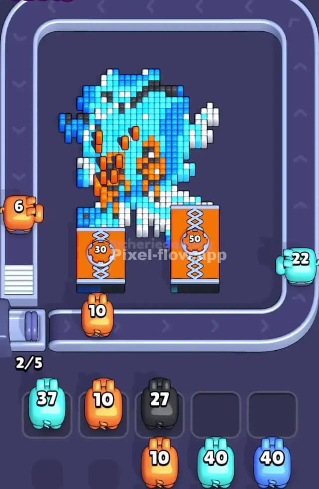 Pixel Flow Level 1602 Solution 2