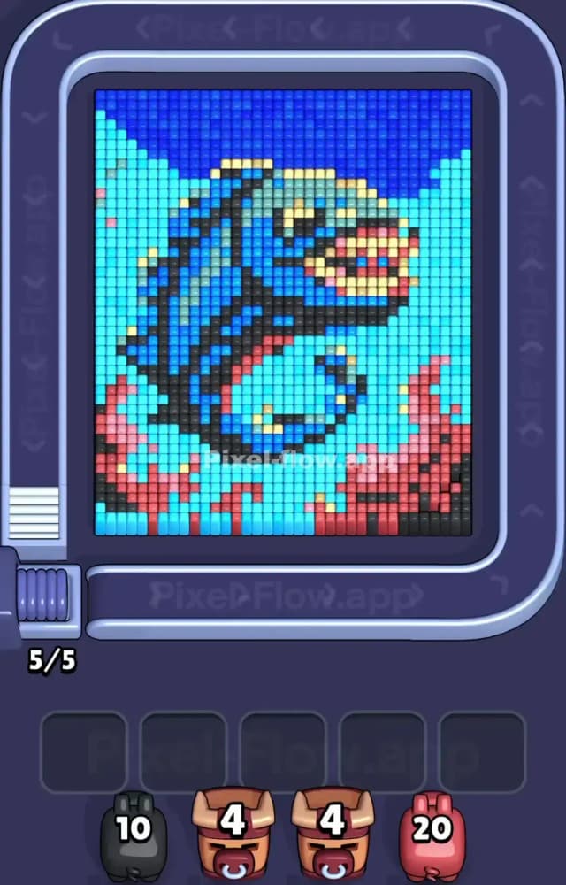 Pixel Flow Level 1410 Gameplay