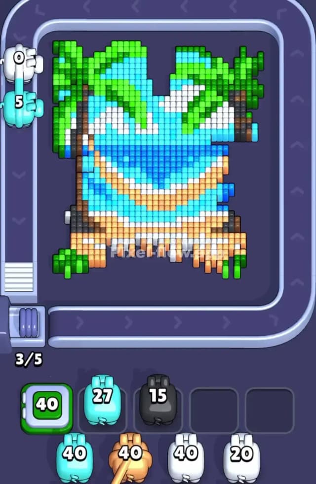 Pixel Flow Level 1838 Solution 1