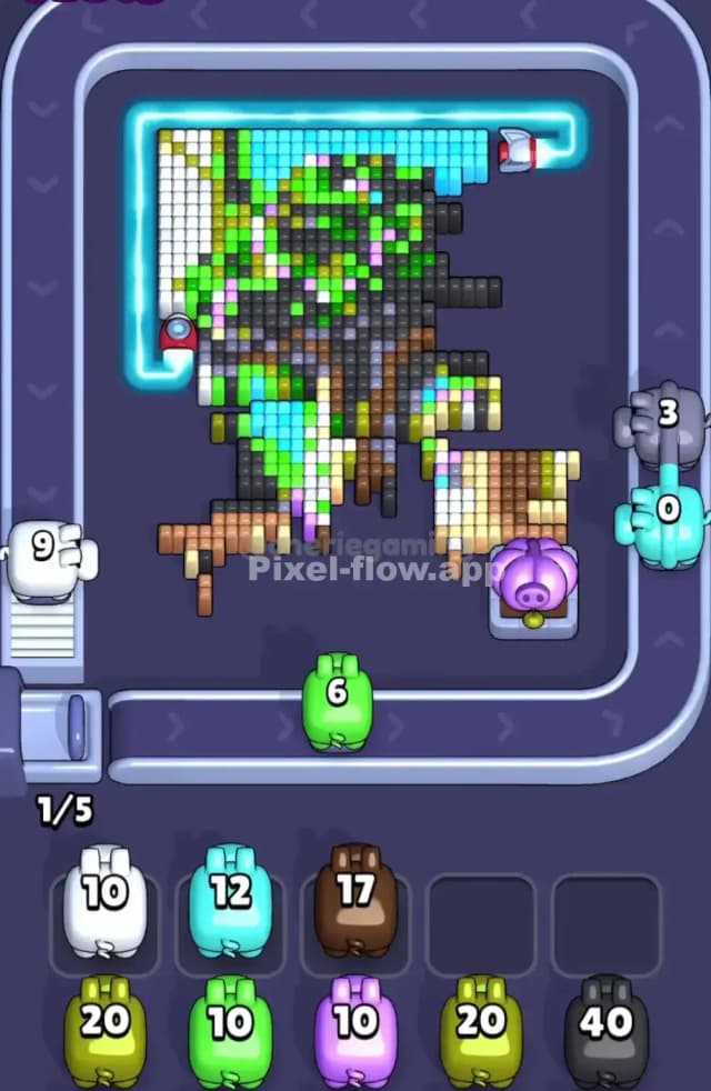 Pixel Flow Level 1755 Solution 1