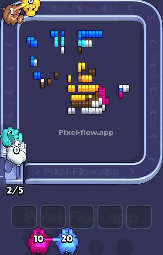 Pixel Flow Level 1463 Solution 3