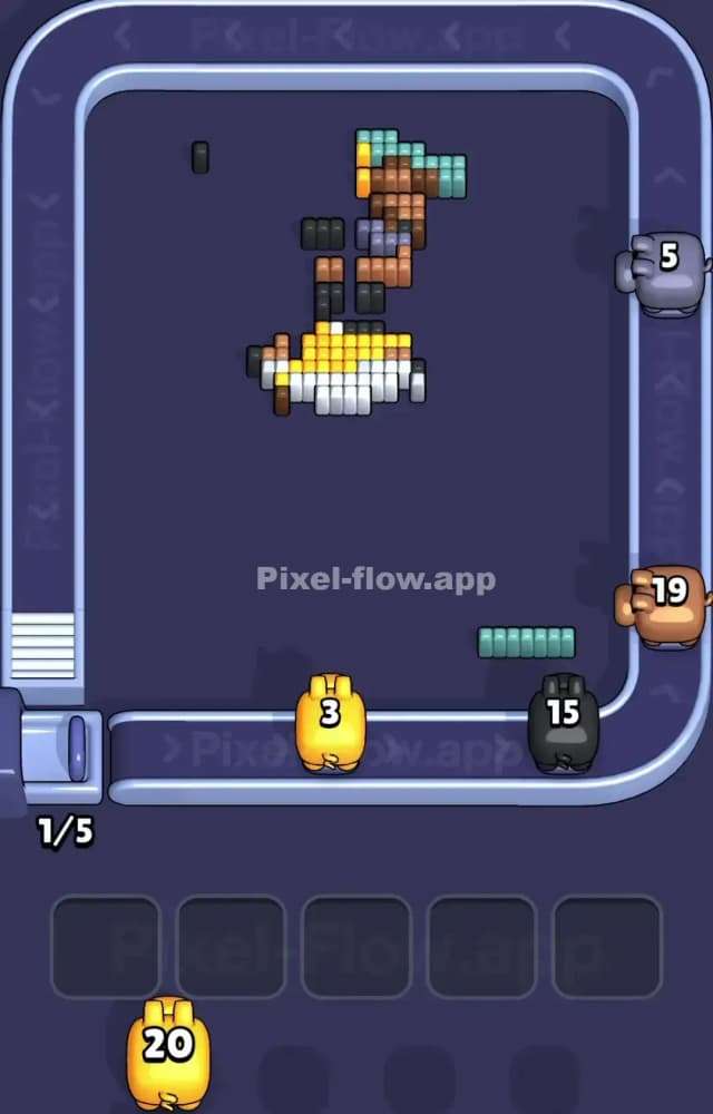 Pixel Flow Level 1534 Solution 3