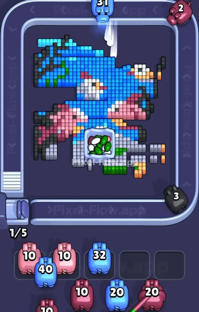 Pixel Flow Level 1517 Solution 2