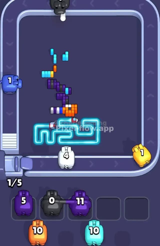 Pixel Flow Level 1839 Solution 3
