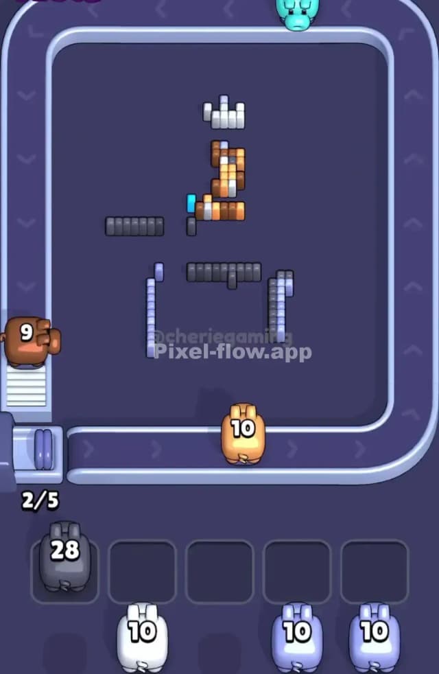 Pixel Flow Level 1696 Solution 3