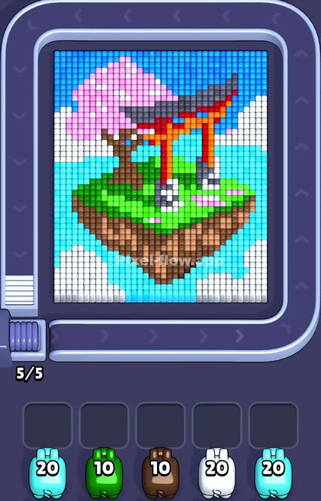 Pixel Flow Level 1076 Gameplay