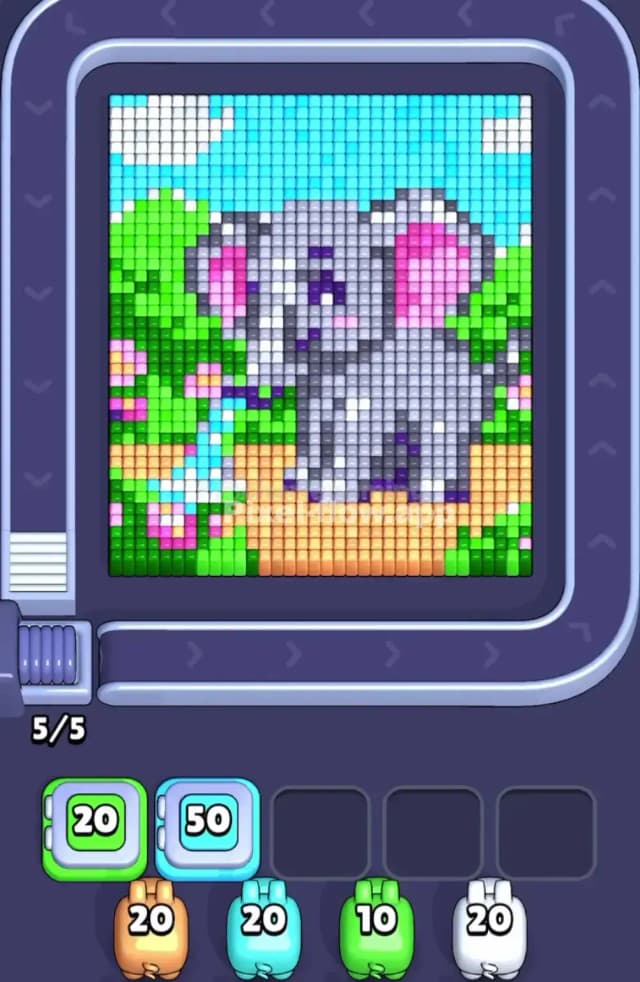 Pixel Flow Level 1834 Gameplay