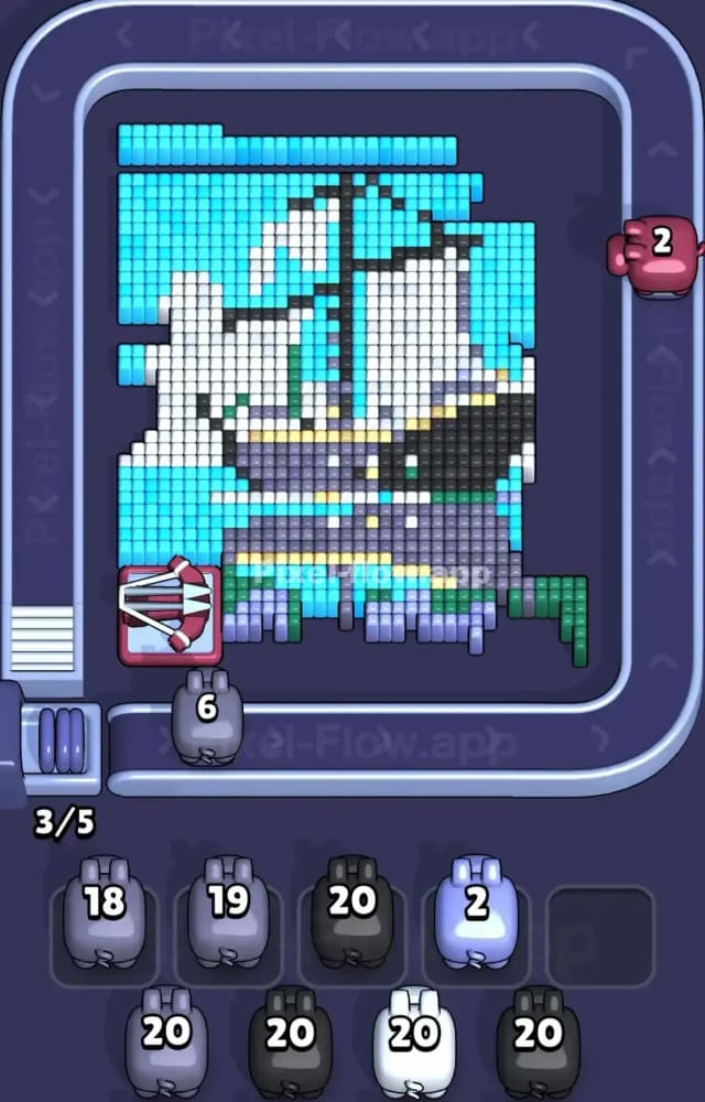 Pixel Flow Level 1571 Solution 2