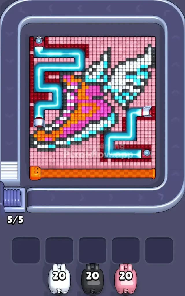 Pixel Flow Level 528 Gameplay