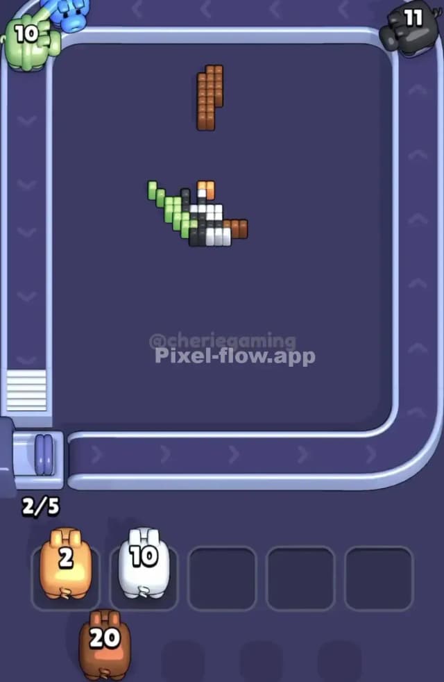 Pixel Flow Level 1866 Solution 3