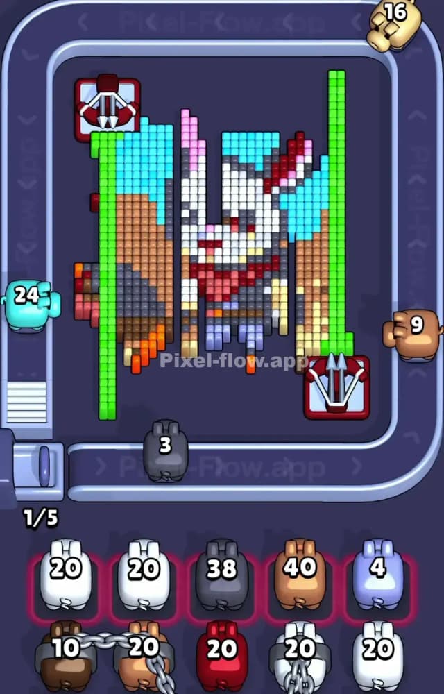 Pixel Flow Level 1503 Solution 2