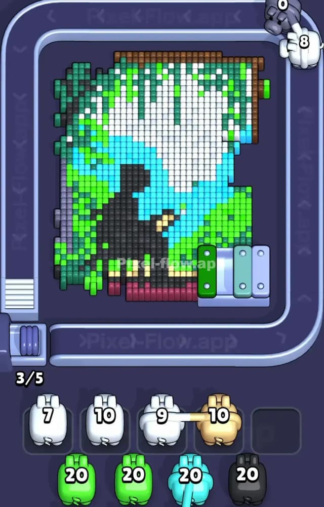 Pixel Flow Level 1520 Solution 1