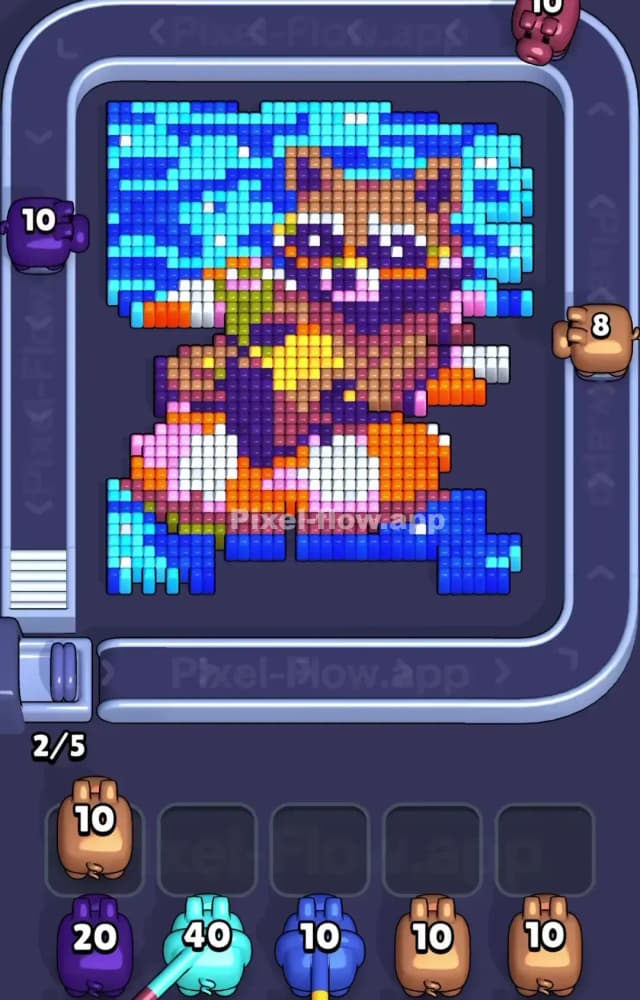 Pixel Flow Level 1535 Solution 1