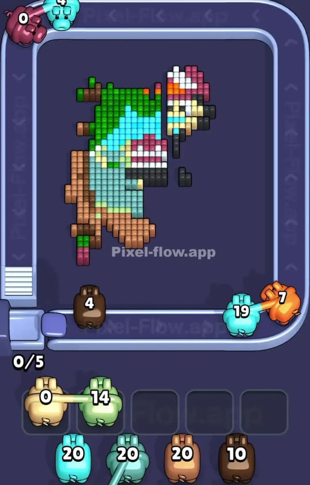 Pixel Flow Level 1499 Solution 2