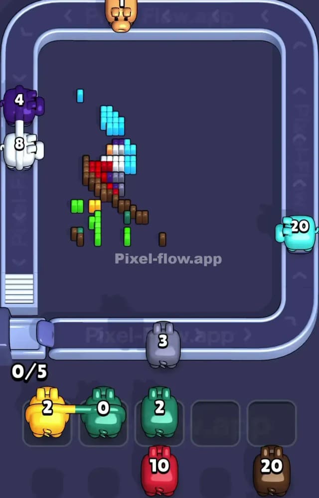Pixel Flow Level 1407 Solution 3